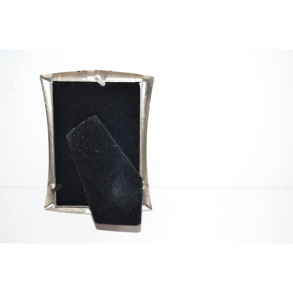 Black scroll motif enamel Metal rhinestone Bling Photo Picture Frame 5X7 Gothic